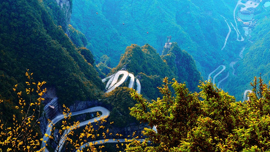 張家界、天門山、鳳凰古